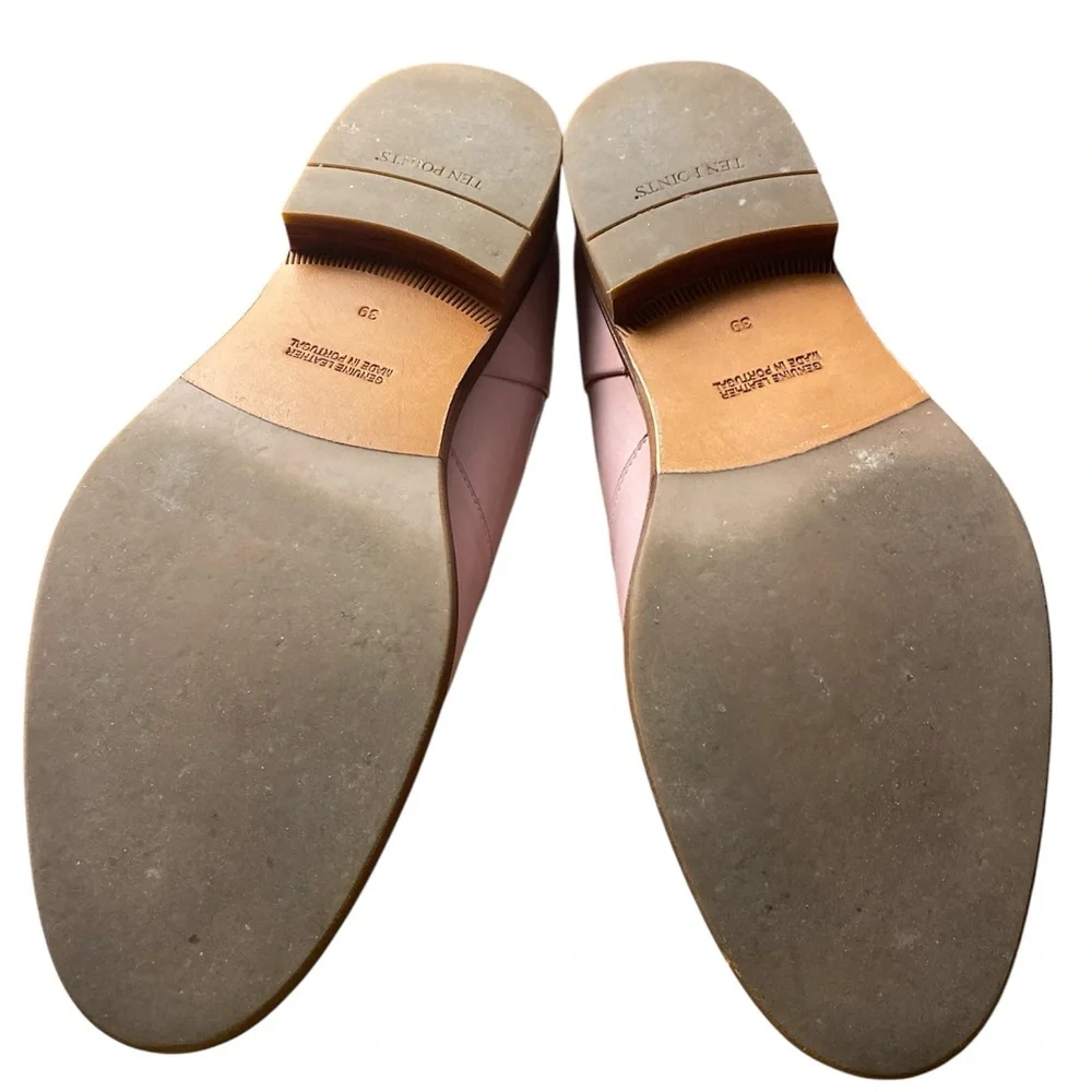 Ten Points “Linn” Pink Leather Chelsea Boots Size 39 - Picture 5 of 9